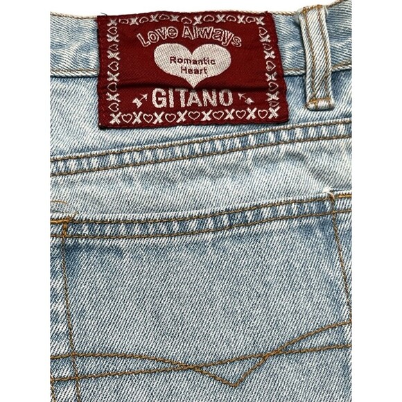 Vintage Gitano 80's 90's High Rise Denim Mom Jean Shorts 13/14 100% Cotton 28" - Picture 2 of 5